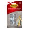 3M 3M Command Stainless Steel Metal Small Hook 0.5 lb. cap. 4 pk 17031SS-4ES - alternate 3
